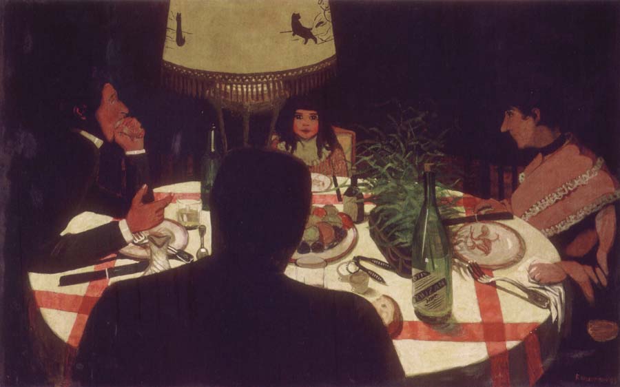 Felix Vallotton Dinner,Light Effect